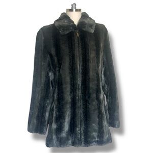 Kristen Blake Faux Fur Mink Coat size Medium EUC!